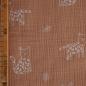 Preview: Musselin Double Gauze Panter karamellbraun